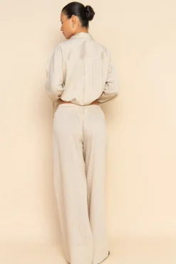 ELCE Swim Bottoms-ARIES PANT - OAT STRIPE