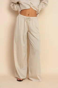 ELCE Swim Bottoms-ARIES PANT - OAT STRIPE