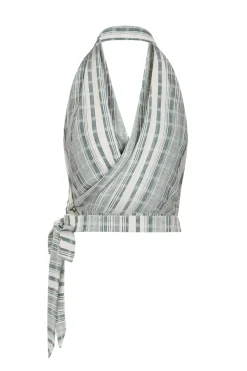ELCE Swim Holiday Capsule|Tops-EMI HALTER TOP - WASABI