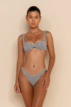ELCE Swim Escape|Swim Bottoms-ESCAPE CHEEKY BOTTOM - HOUNDSTOOTH