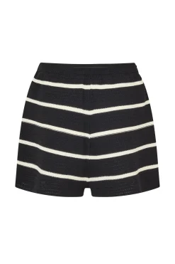 ELCE Swim Selalu|Bottoms-JONI KNIT SHORT - BLACK/WHITE STRIPE