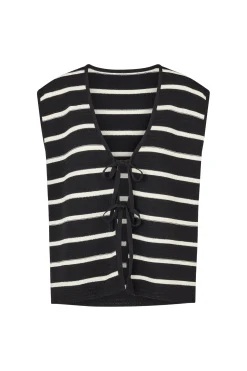 ELCE Swim Selalu|Tops-JONI KNIT TANK - BLACK/WHITE STRIPE