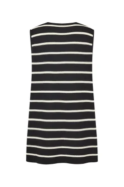 ELCE Swim Selalu|Dresses-JONI MINI DRESS - BLACK/WHITE STRIPE