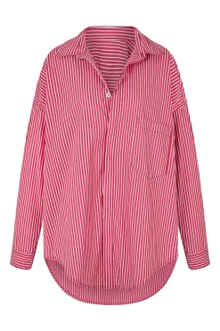 ELCE Swim Selalu|Tops-JUDE SHIRT - CHERRY STRIPE