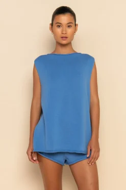 ELCE Swim Paradis|Tops-MANON TOP - BLEUE