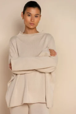 ELCE Swim Tops-MAR JUMPER - STONE